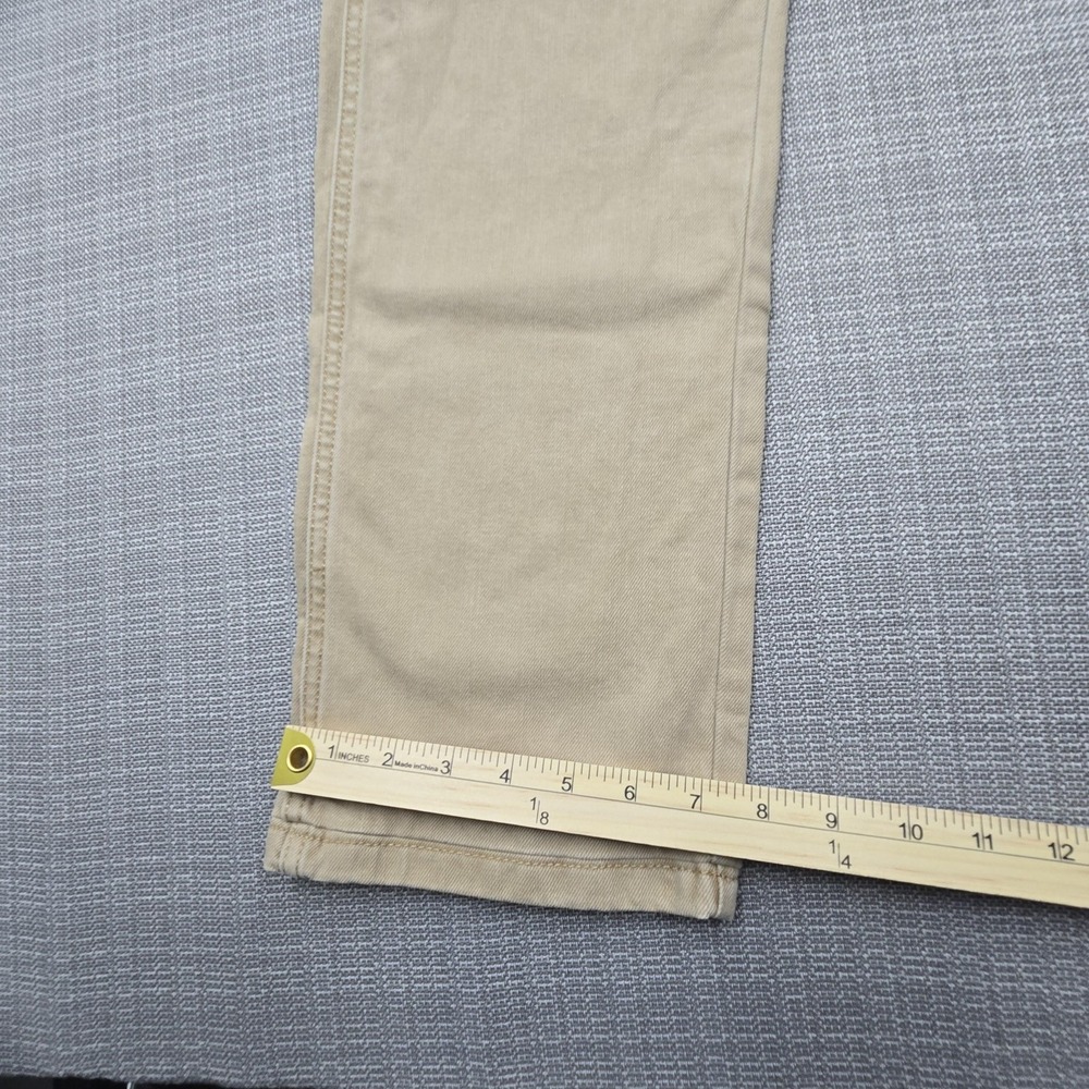 Wrangler Jeans Mens 34x27 Beige Slim Straight Stretch Denim 1088MWZTN Pants - Picture 3 of 13